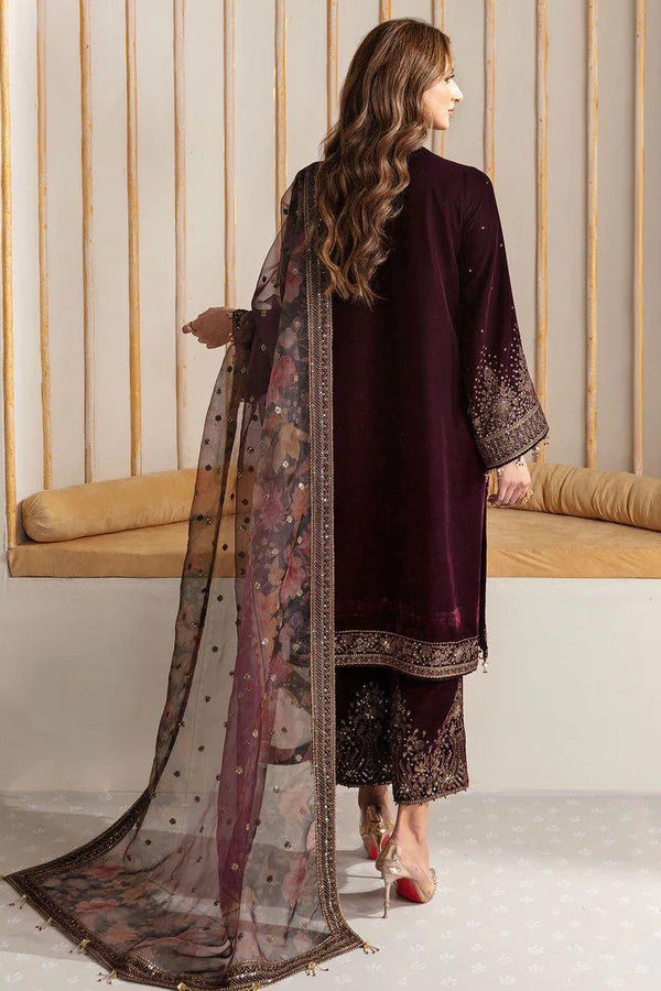 JAZMINE VELVET Embroidered 3 PIECE