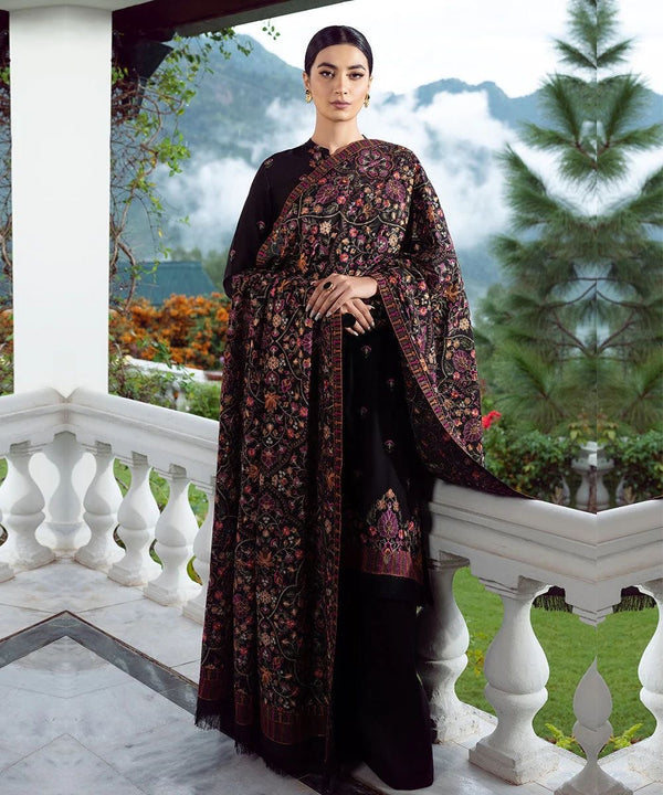 BAREEZE Luxury Embroidered Kashmeeri 3 PIECE BIK5005