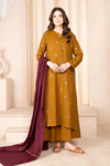 DHANAK WOOL EMBROIDERED 3 PIECE