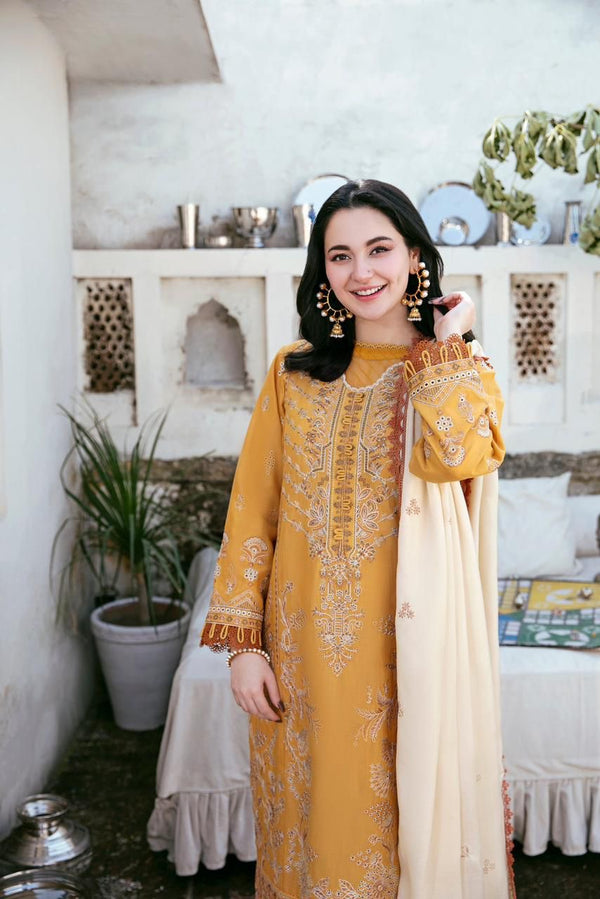 FLORENT 5078BIK EMBROIDERED DHANAN WOOL 3 PIECE