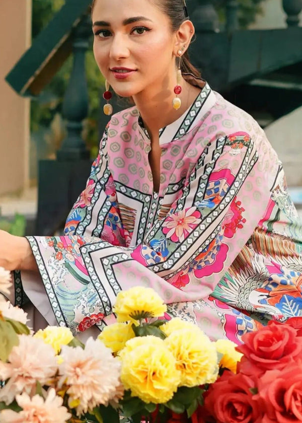 Allover Digital Printed SILK 3 Piece