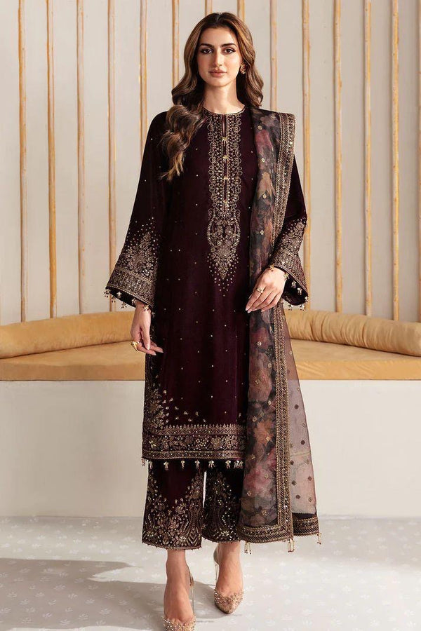 JAZMINE VELVET Embroidered 3 PIECE