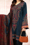MARIA B MZ821 EMBROIDERED WITH Print Shawl 3 PIECE
