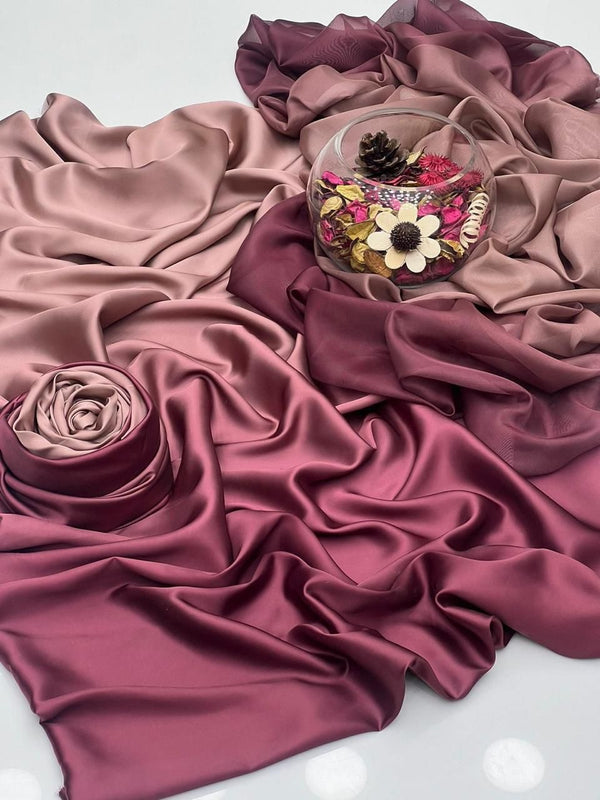 Allover Digital Printed Shamooz Silk 3 PIECE