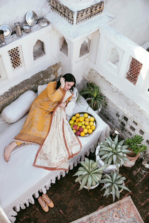 FLORENT 5078BIK EMBROIDERED DHANAN WOOL 3 PIECE