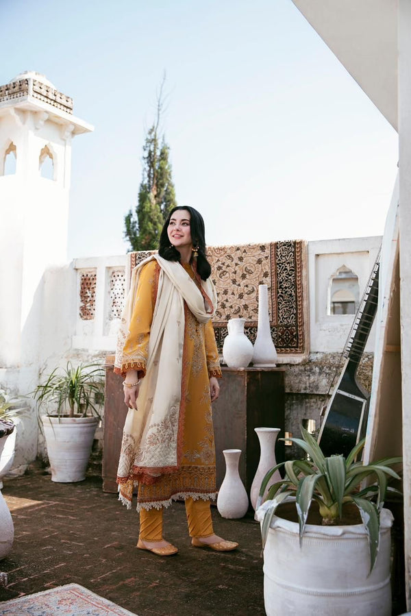 FLORENT 5078BIK EMBROIDERED DHANAN WOOL 3 PIECE