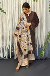 DHANAK WOOL EMBROIDERED 3 PIECE