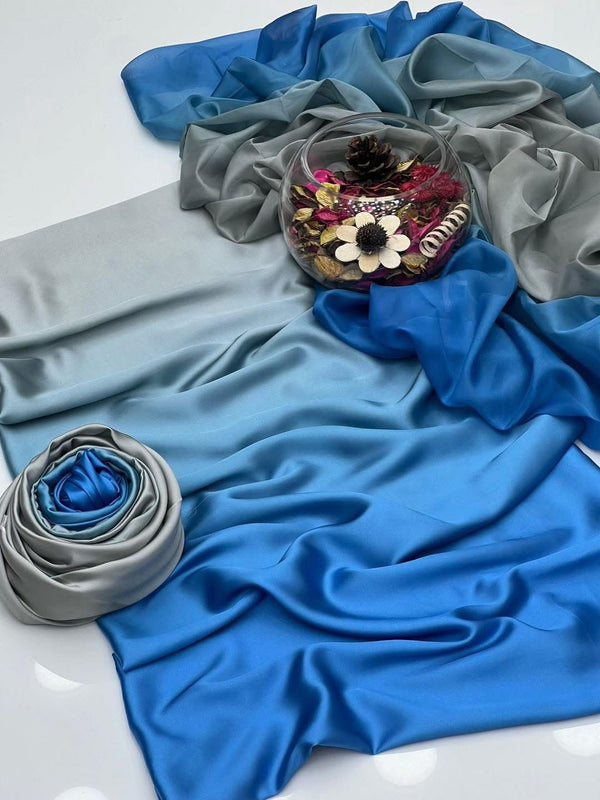 Allover Digital Printed Shamooz Silk 3 PIECE