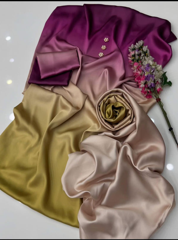 Allover Digital Printed Shamooz Silk 3 PIECE