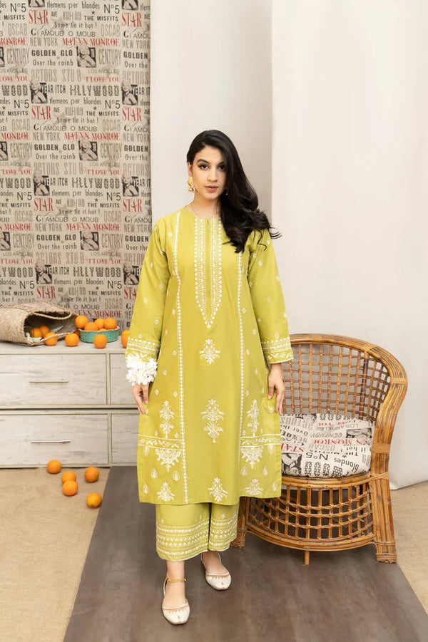 DHANAK WOOL EMBROIDERED 3 PIECE