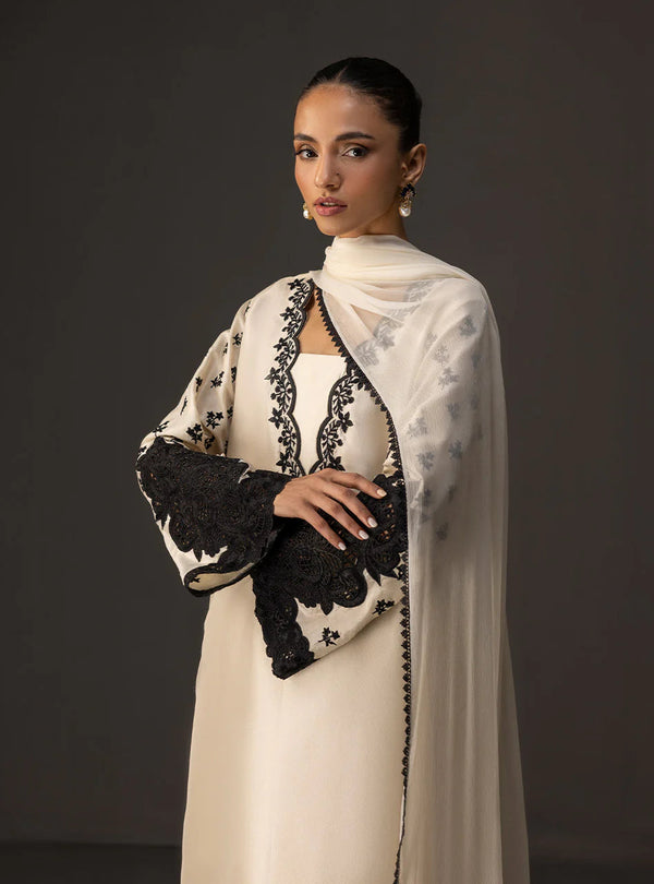 Allover Digital Printed Shamooz Silk 3 PIECE