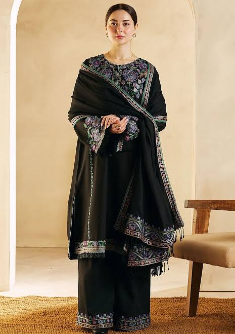 DHANAK WOOL EMBROIDERED 3 PIECE WQ