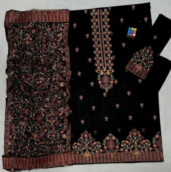 BAREEZE Luxury Embroidered Kashmeeri 3 PIECE BIK5005