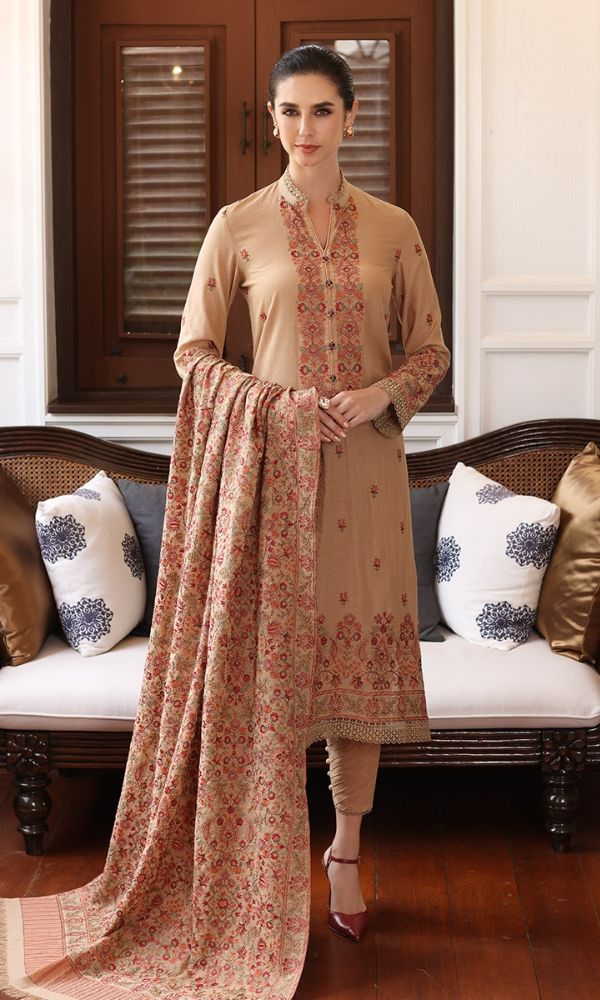 BAREEZE Luxury Heavy Embroidered 3 PIECE KJ685
