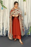 DHANAK WOOL EMBROIDERED 3 PIECE