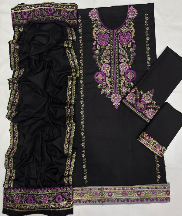 DHANAK WOOL EMBROIDERED 3 PIECE WQ