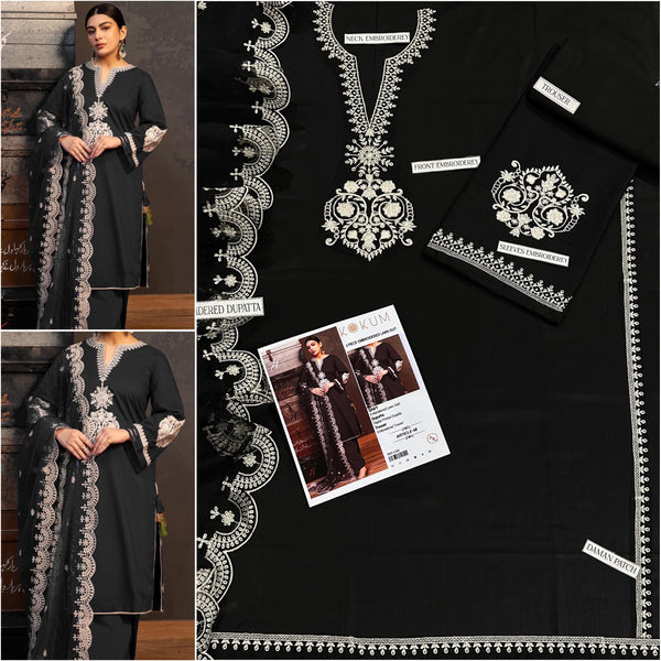 LAWN Cotton EMBROIDERED 3 PIECE