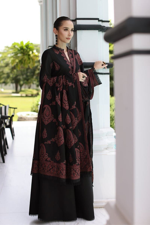 BAREEZE WITH KASHMEERI SHAWL 3 Piece BIK5011