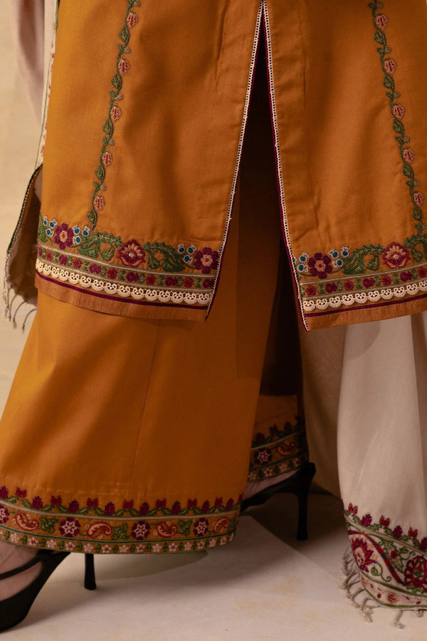 ZARA SHAHJAHANLuxury Heavy Embroidered 3 PIECE BIK5027