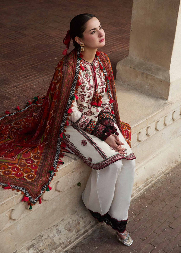ZARA SHAHJAHAN Luxury Heavy Embroidered 3 PIECE BIK5042