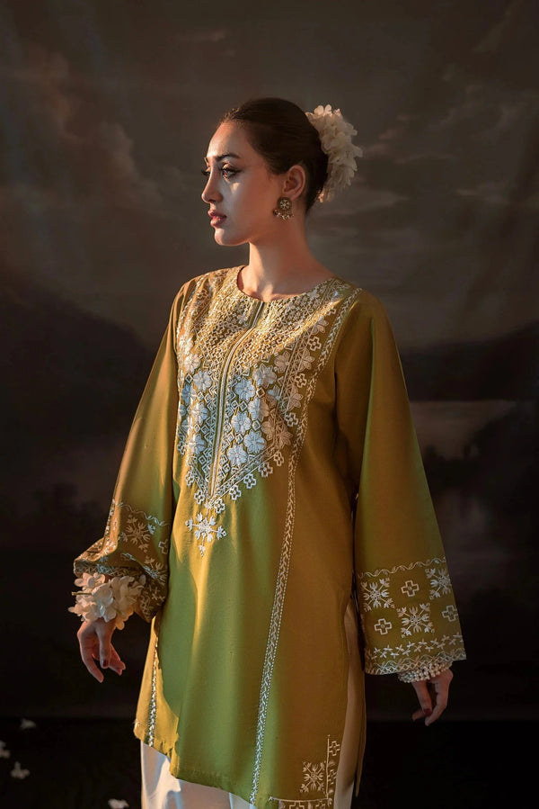 DHANAK WOOL EMBROIDERED 2 PIECE