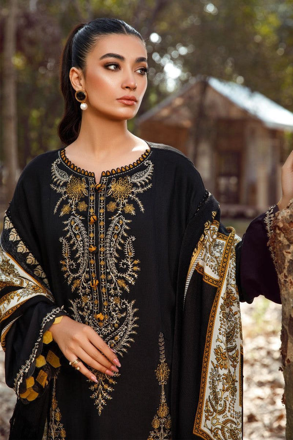 MARIA B LUXURY DHANAK WOOL EMBROIDERED 3 PIECE BIK5063