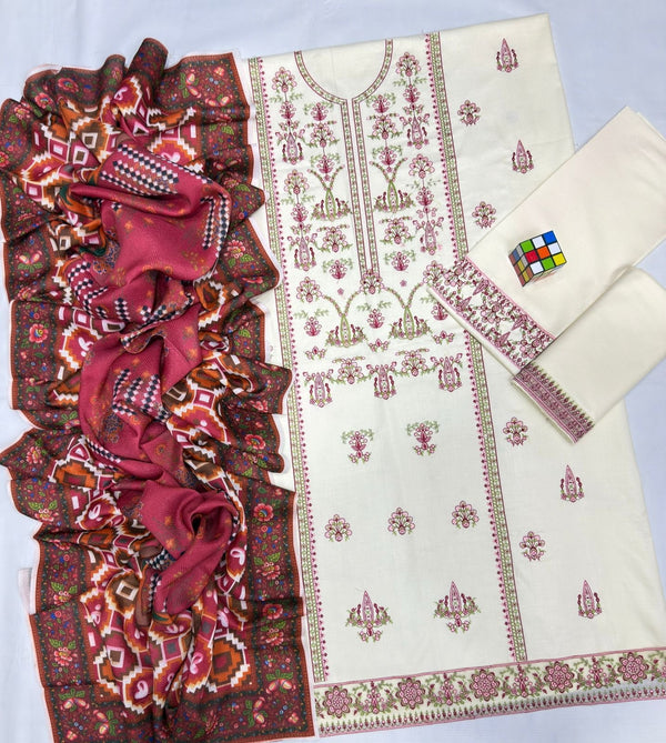 ZARA SHAHJAHAN Luxury Heavy Embroidered 3 PIECE BIK5042