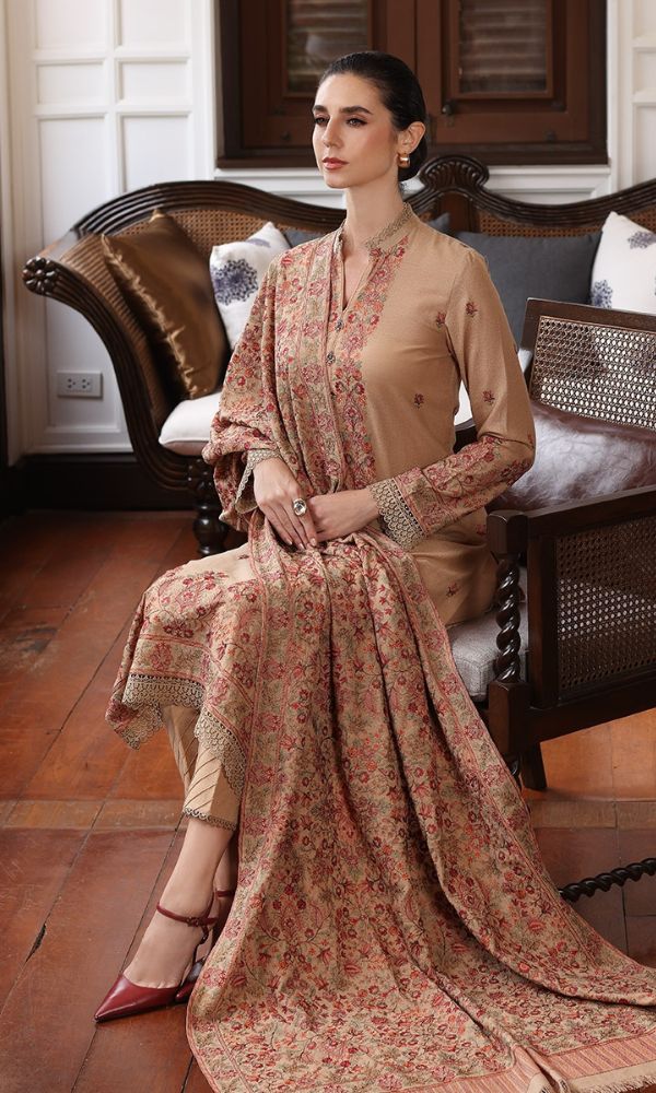 BAREEZE Luxury Heavy Embroidered 3 PIECE KJ685