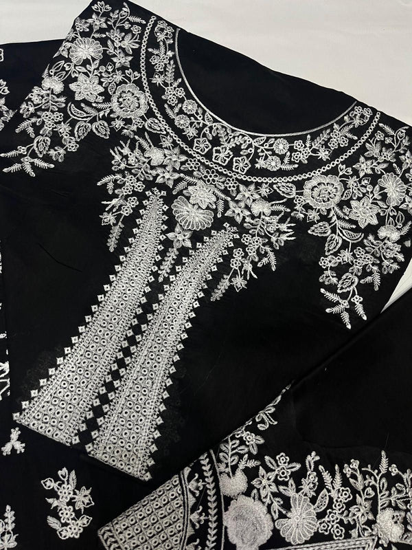 HUSSAIN REHAR Luxury LAWN Heavy Embroidered 3 PIECE 1001