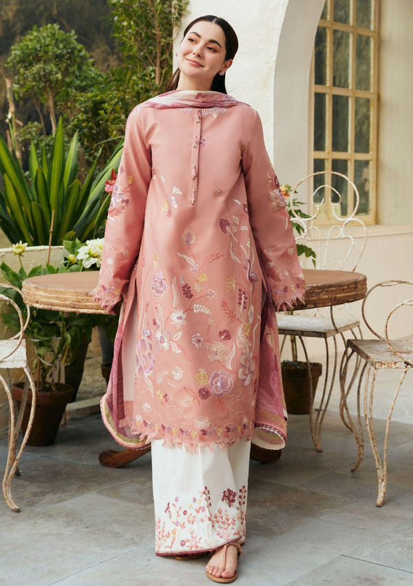 ZARA SHAHJAHAN 1017BIK LUXURY EMBROIDERED 3 PIECE