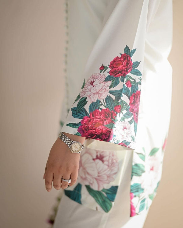 Allover Digital Printed Shamooz Silk 3 PIECE