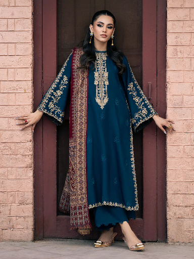 Embroidered Dhanak Wool 3 PIECE