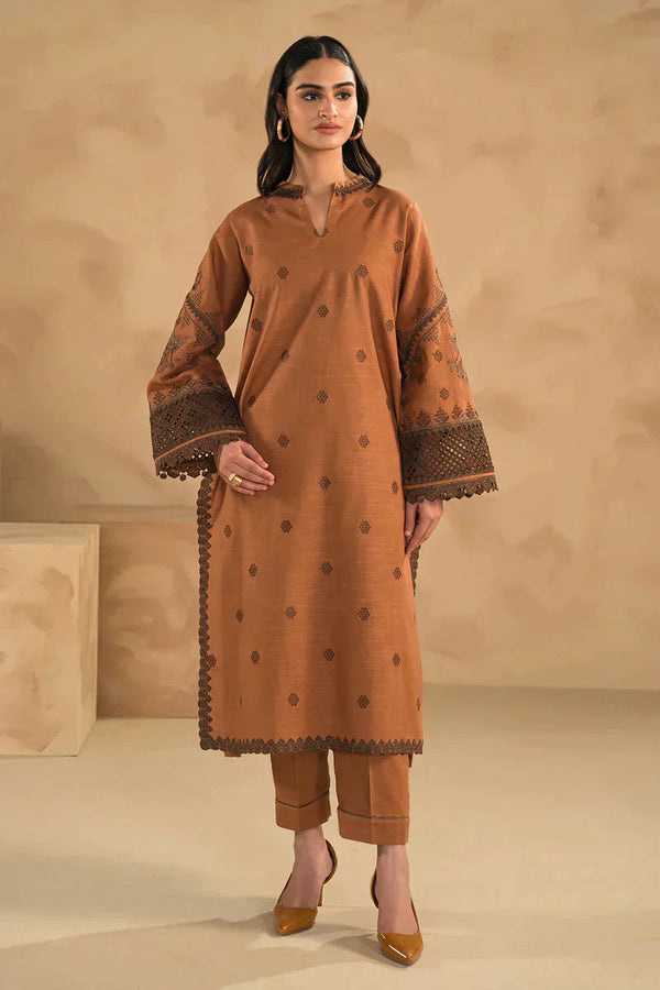 DHANAK WOOL EMBROIDERED 3 PIECE