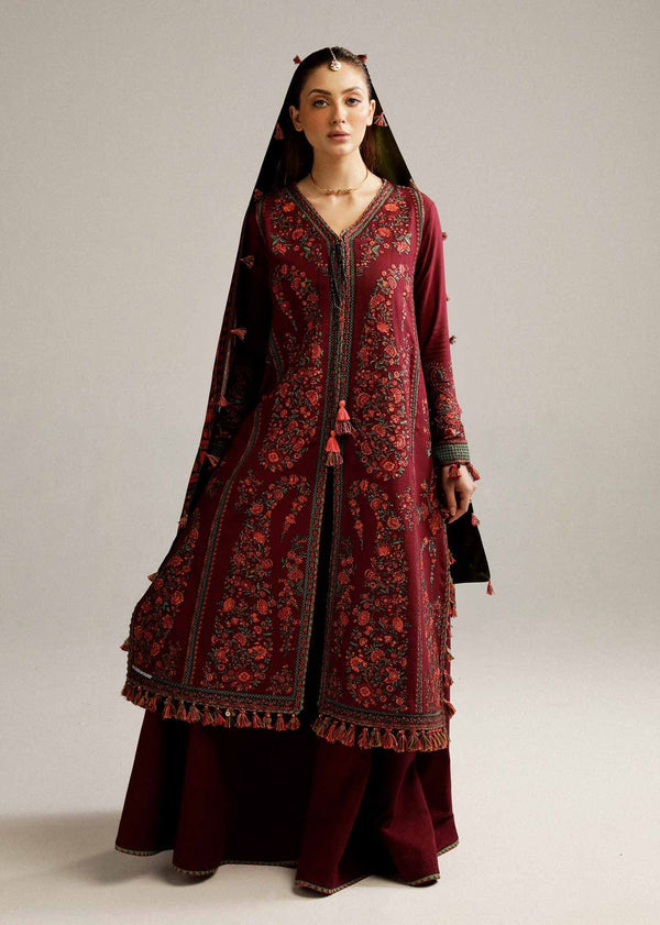 Embroidered Dhanak Wool 3 PIECE BIK5018