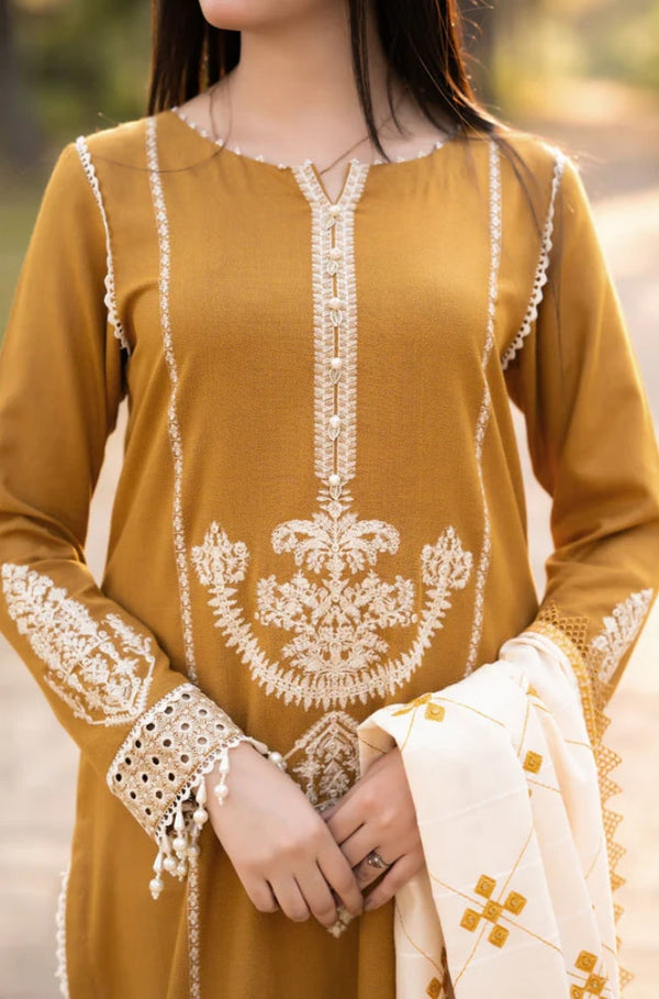 DHANAK WOOL EMBROIDERED 3 PIECE WQ