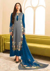 Allover Digital Printed Shamooz Silk 3 PIECE