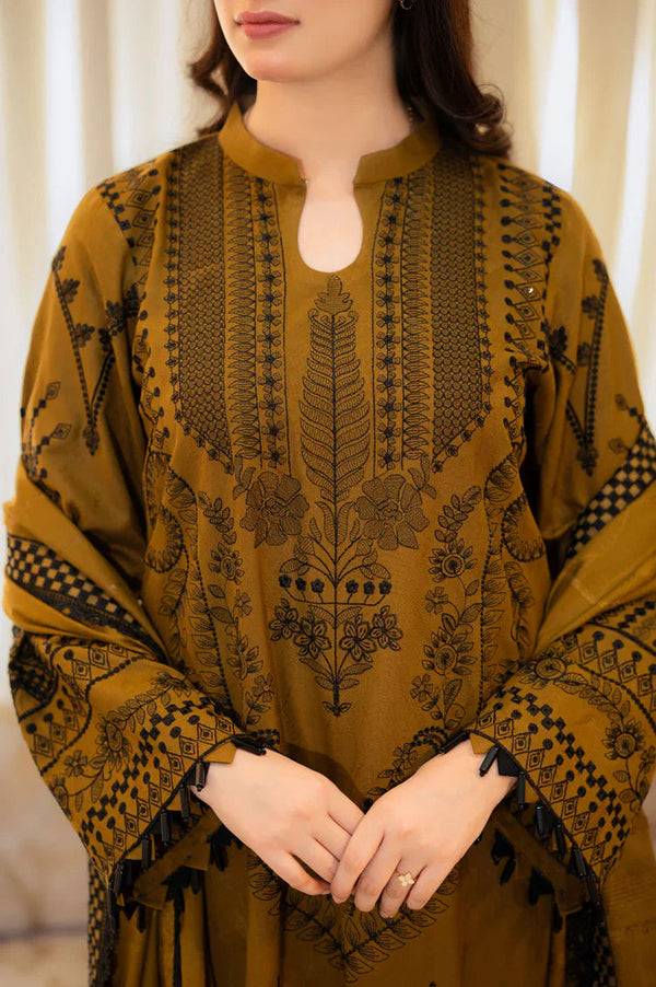 DHANAK WOOL EMBROIDERED 3 PIECE WQ