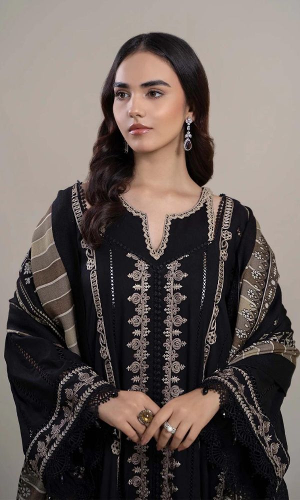 MARIA B Luxury Embroidered DHANAK EMBROIDERED 3 PIECE