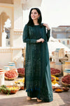 ZARA SHAHJAHAN Luxury Heavy Embroidered Dhanak Wool 3 PIECE BIK 5059