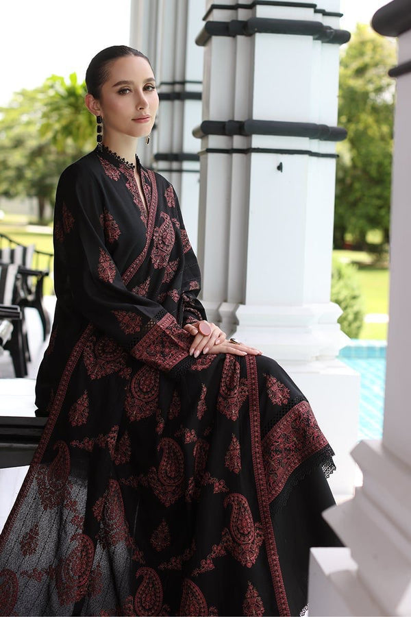 BAREEZE WITH KASHMEERI SHAWL 3 Piece BIK5011