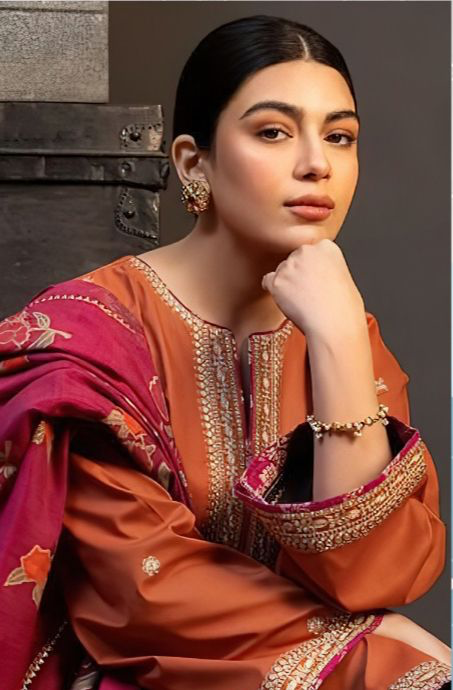 DHANAK WOOL EMBROIDERED 3 PIECE