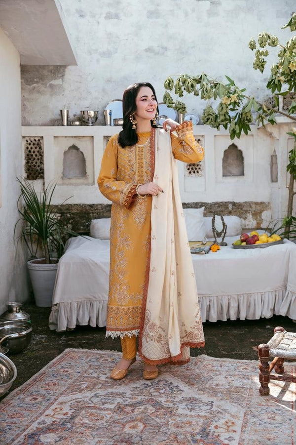 FLORENT 5078BIK EMBROIDERED DHANAN WOOL 3 PIECE