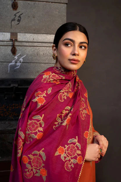 DHANAK WOOL EMBROIDERED 3 PIECE