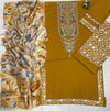 ZARA SHAHJAHAN Luxury Heavy Embroidered Dhanak Wool 3 PIECE BIK5058