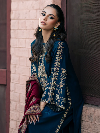Embroidered Dhanak Wool 3 PIECE