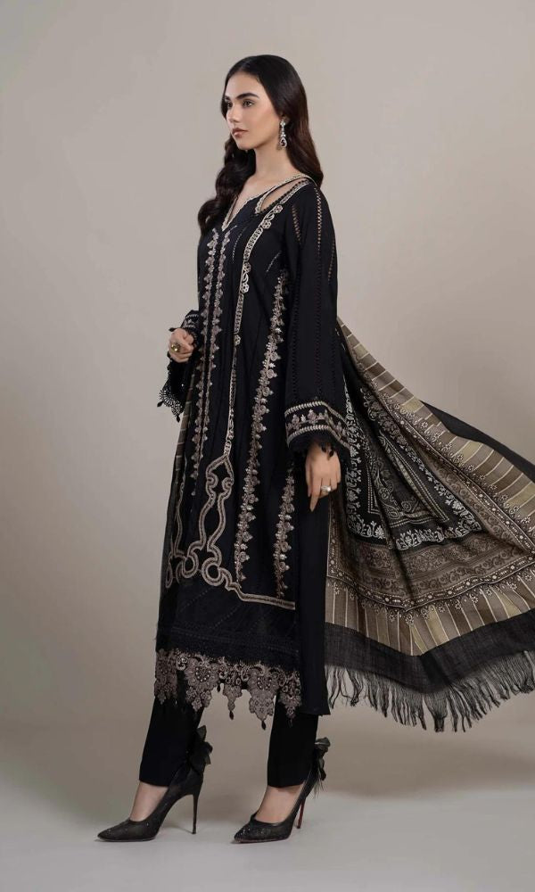 MARIA B Luxury Embroidered DHANAK EMBROIDERED 3 PIECE